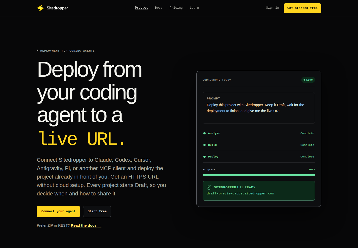 Sitedropper product screenshot